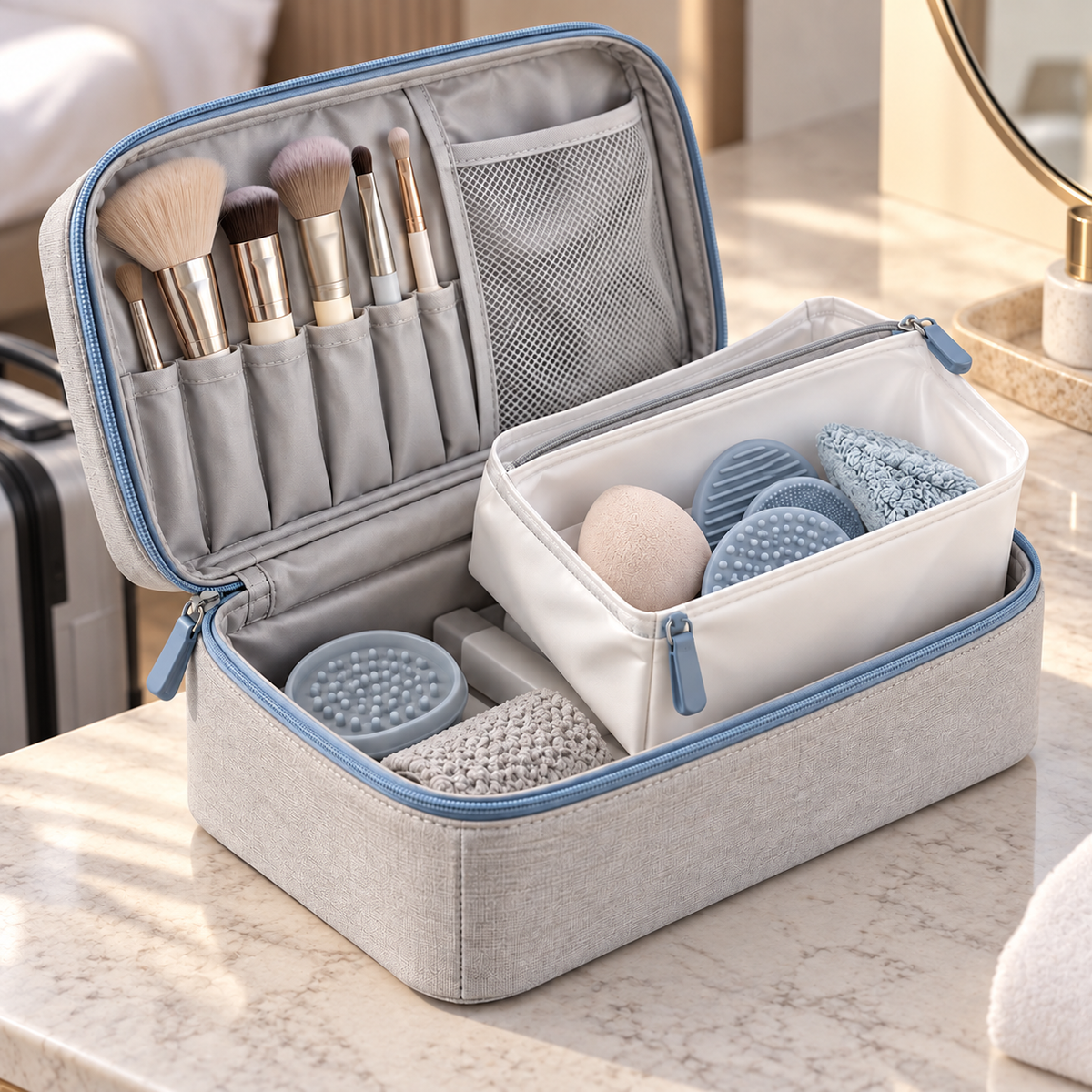 Nuvessaro Makeup Tool Care Organiser Bag