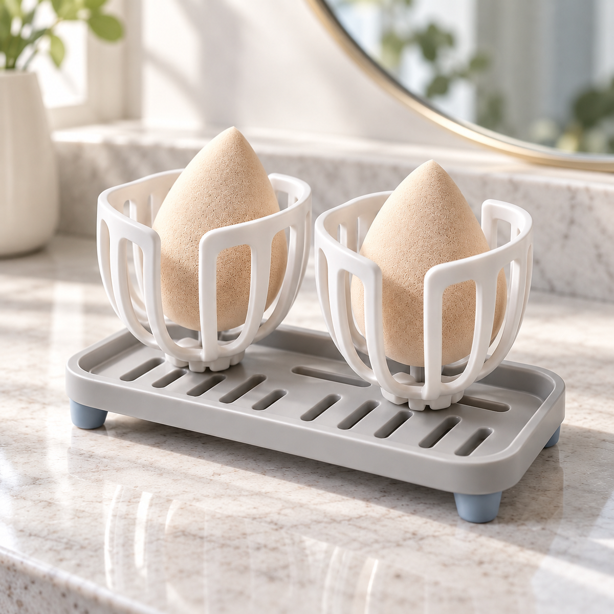 Nuvessaro Open-Frame Makeup Sponge Drying Stand