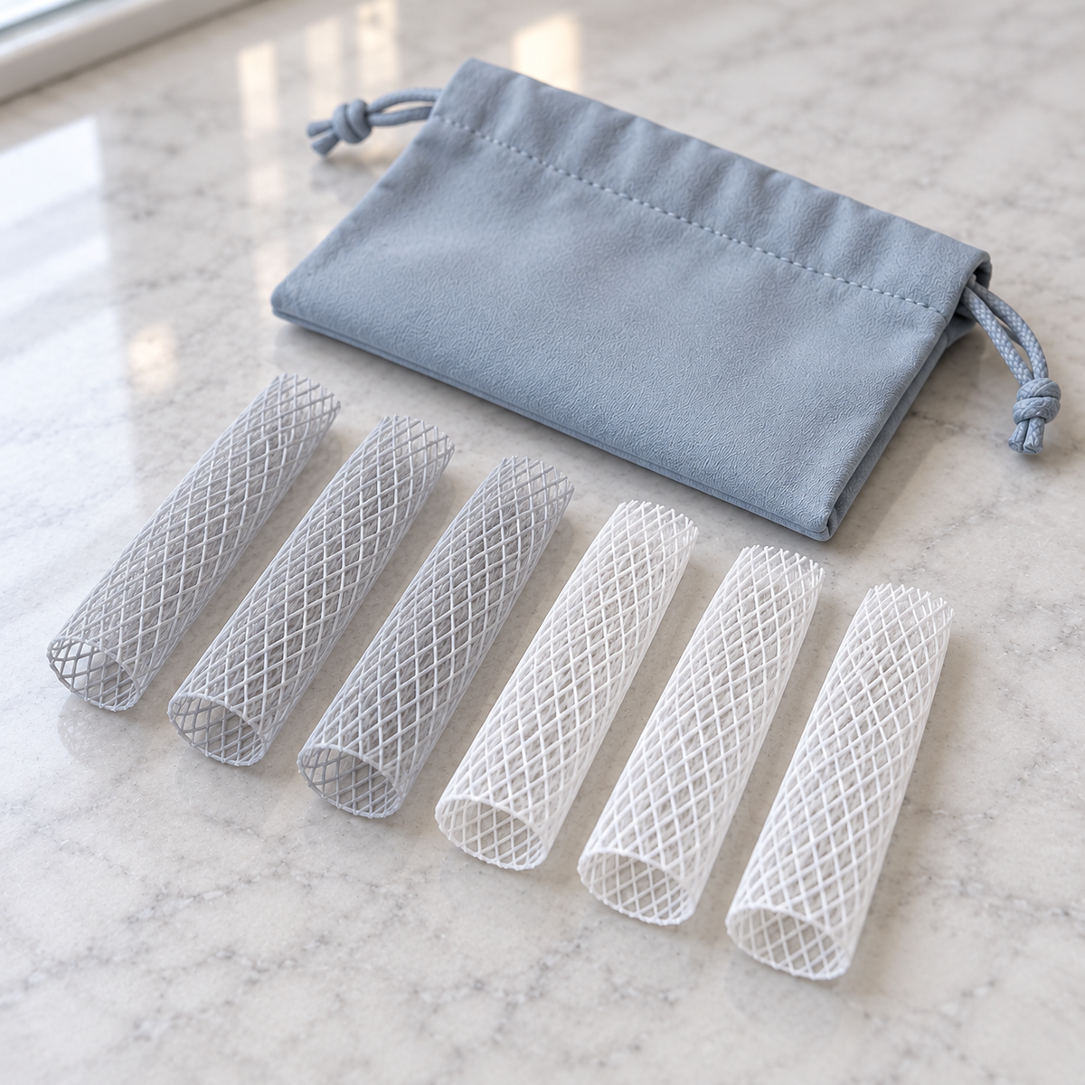 Nuvessaro Mesh Makeup Brush Head Sleeves