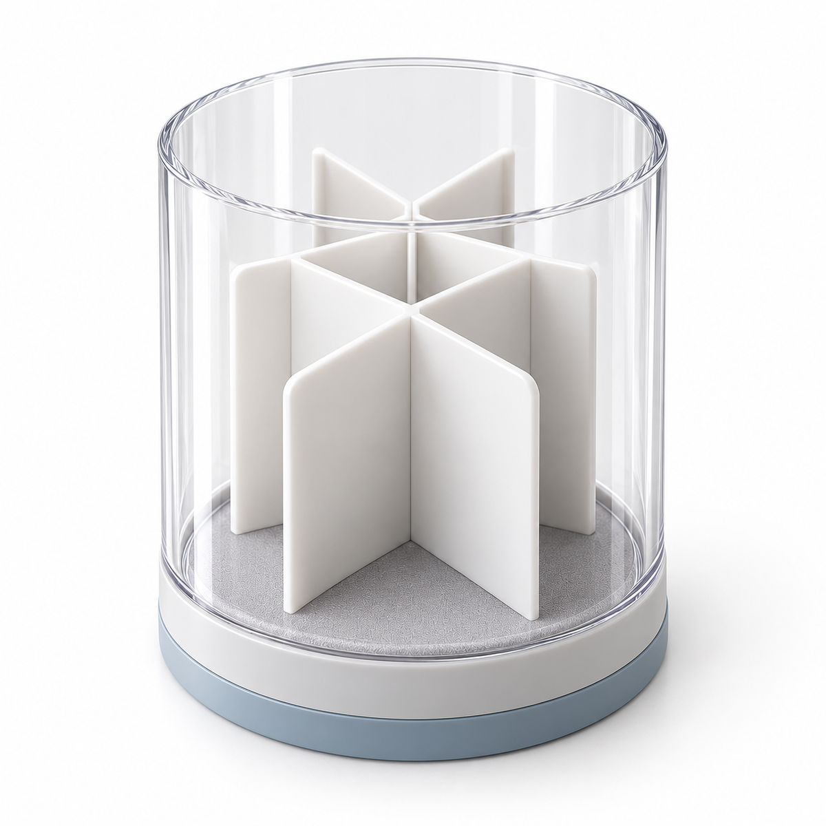 Nuvessaro Clear Divided Makeup Brush Holder