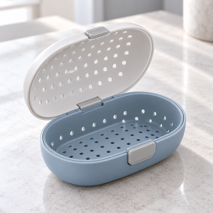 Nuvessaro Ventilated Makeup Sponge Travel Case