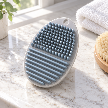 Nuvessaro Finger-Hold Makeup Brush Cleaning Pad