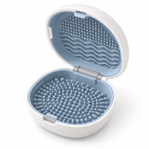 Nuvessaro Flip-Open Makeup Sponge Cleaning Box